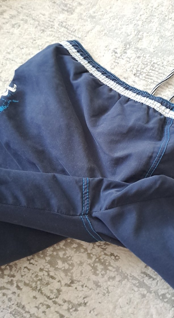 Erkek Mavi Baskılı Mini Deniz Şortu - Görsel 3