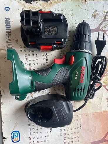 Bosch şarjlı matkap yeni bataryalı