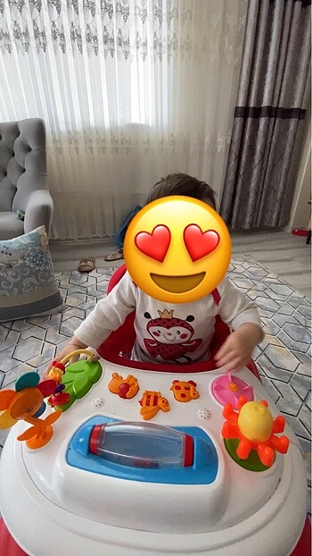 Duux Plano Müzikli Yürüteç kırmızı