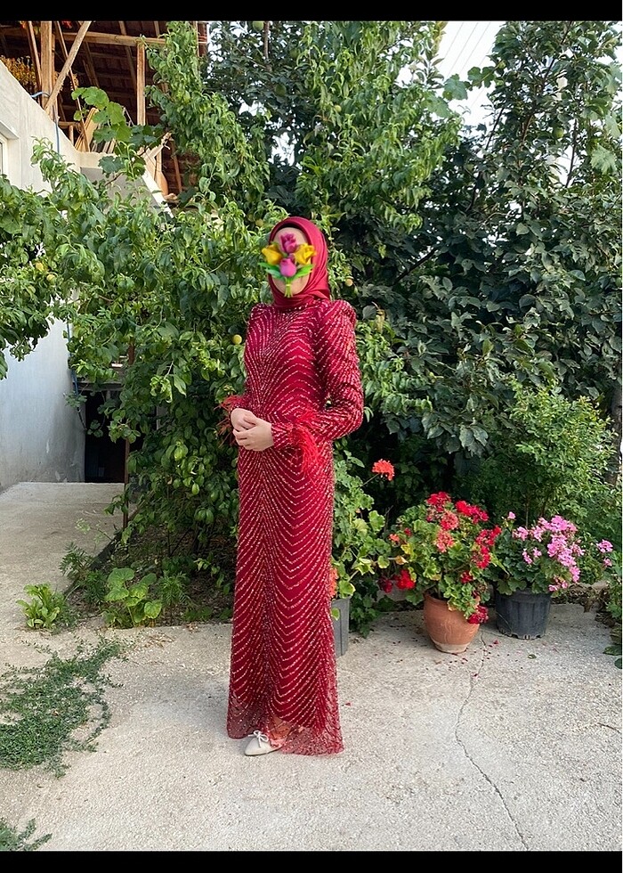 Elbise\Abiye ayakkabı eşarp ile gönderecegim - Görsel 3