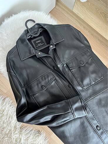 Bershka Oversize Deri Ceket