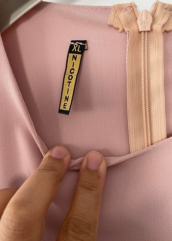 xl Beden Piliseli Pudra Uzun Kollu Kadın Elbise