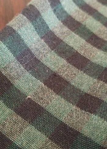 Trendyol ekoseli salaş bohem gömlek elbise - Görsel 9