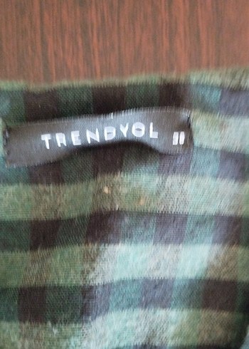 Trendyol ekoseli salaş bohem gömlek elbise - Görsel 3