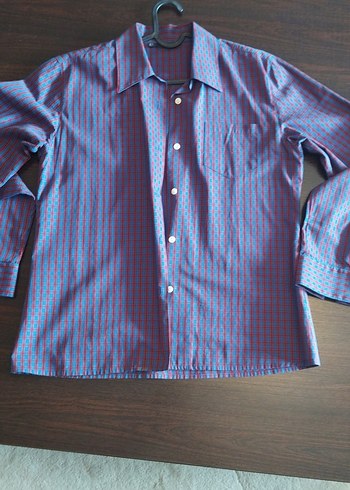 Mudo uzun kollu ekoseli erkek gömlek - Görsel 4