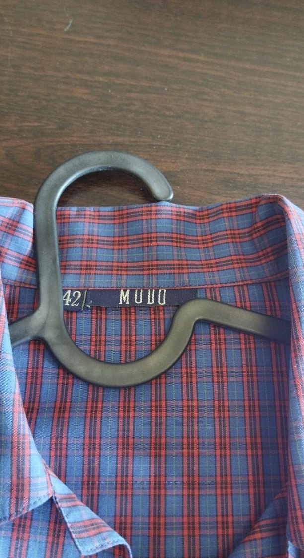 Mudo uzun kollu ekoseli erkek gömlek - Görsel 5