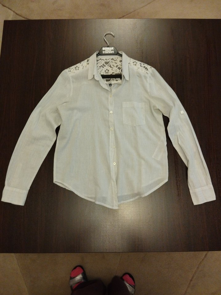 Only marka sırtı dantel detaylı kadın gömlek - Görsel 2