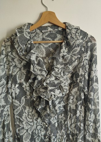 Fırfırlı Şifon Bohem Gömlek - Görsel 2