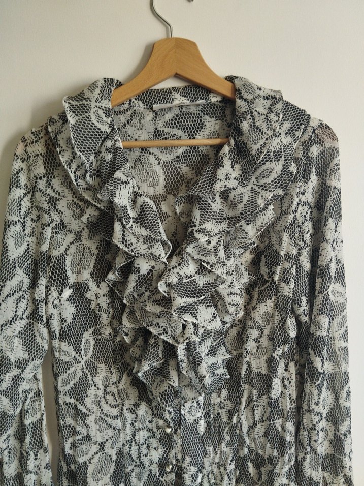 Fırfırlı Şifon Bohem Gömlek - Görsel 2