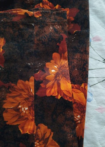 Kadın Bohem Çiçek Desenli Pantolon - Görsel 3