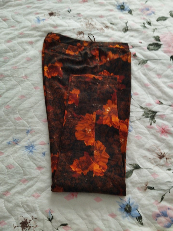 Kadın Bohem Çiçek Desenli Pantolon - Görsel 4