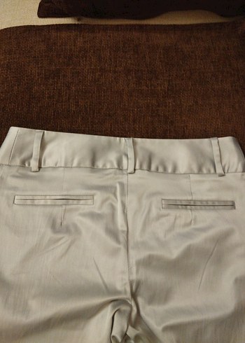 Kadın Kemerli Saten Pantolon - Görsel 7