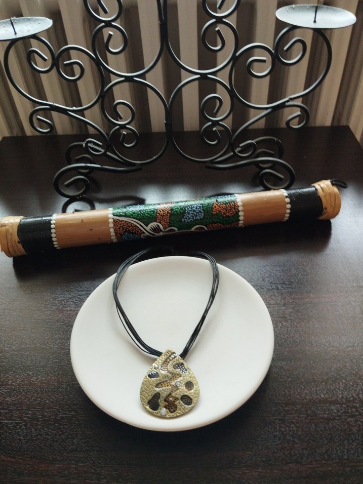 Vintage otantik damla kolye - Görsel 5