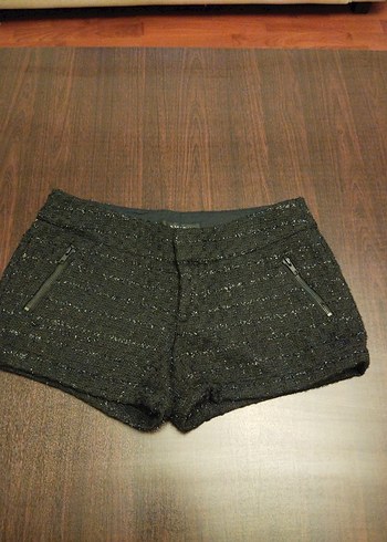 Siyah Şık Zarif y2k Kadın Şort - Görsel 2