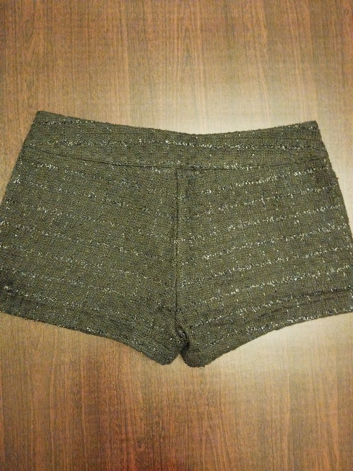 Siyah Şık Zarif y2k Kadın Şort - Görsel 3