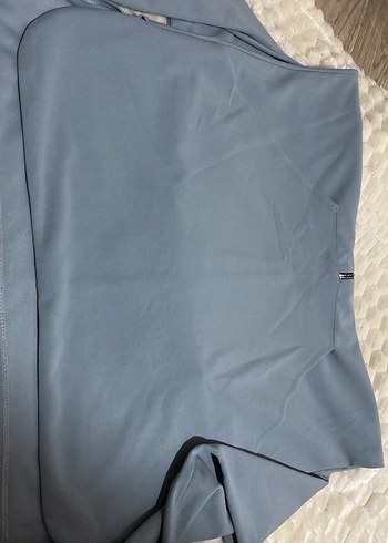 Gri Yüksek Yaka Fermuarlı Hamile Ceketi - Görsel 2