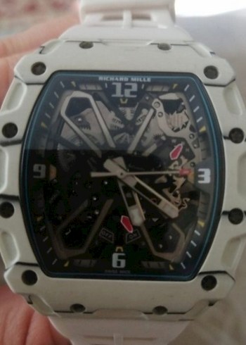 Richmond Richard Mille Beyaz İskeletli Spor Saat