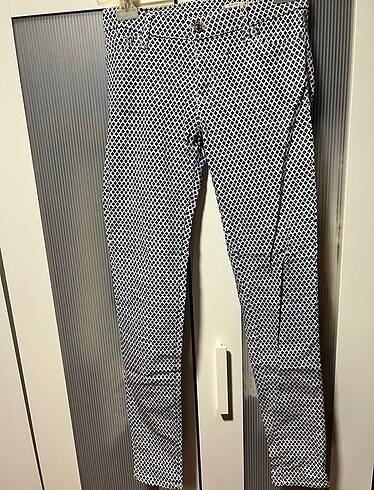 Zara desenli jean pantolon