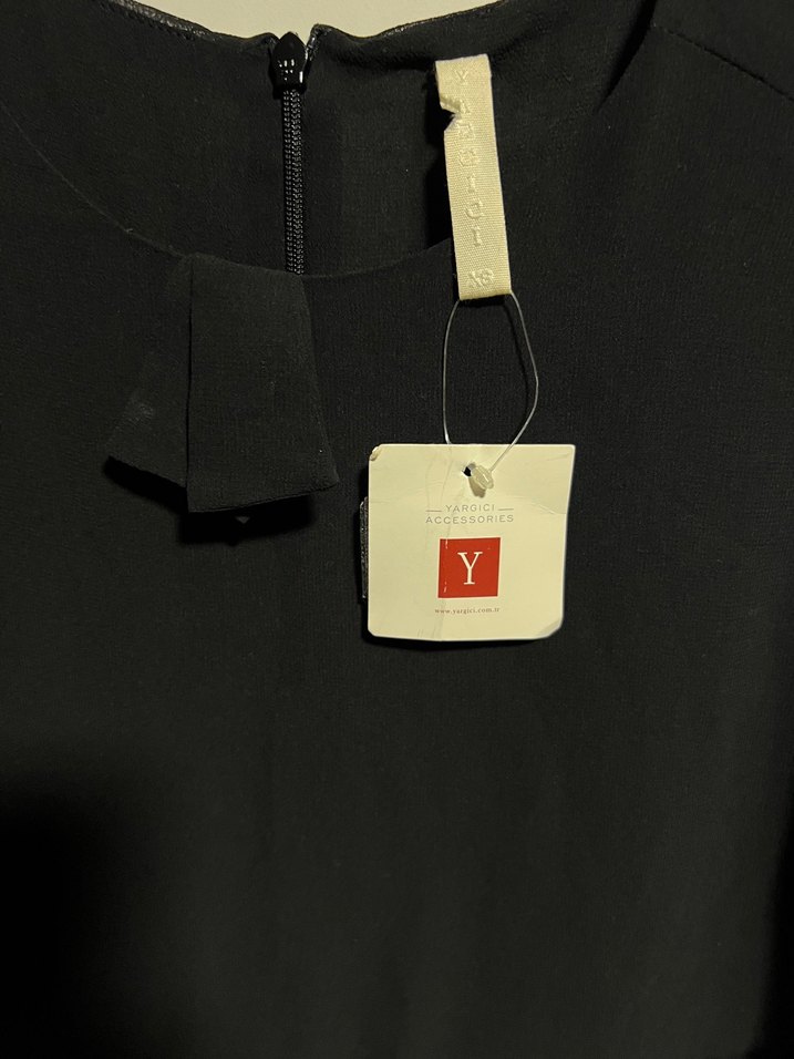 Siyah Kolsuz  Elbise - Görsel 3