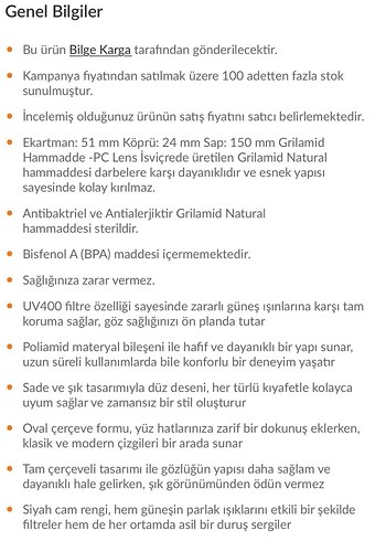 Bilge Karga Güneş Gözlüğü - Görsel 7