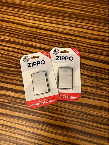 2 adet zippo street chrome çakmak