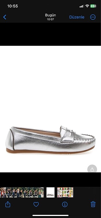 Gümüş Loafer