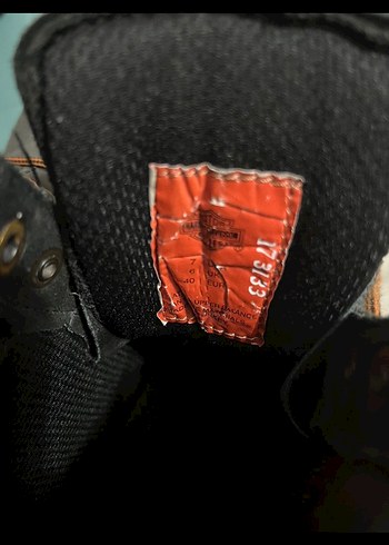 Siyah Deri Botlar - Harley Davidson - Görsel 4