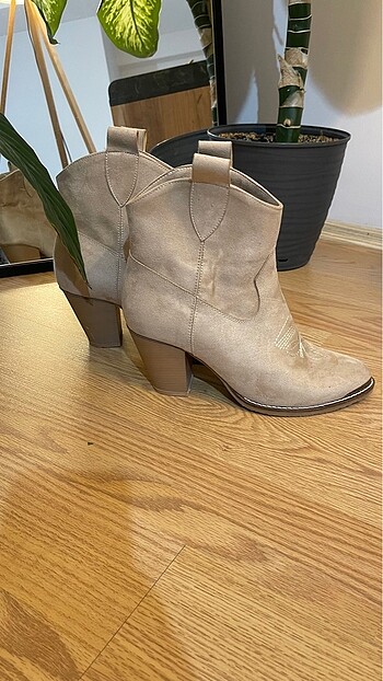 40 Beden camel Renk Spor kovboy kısa bot çizme