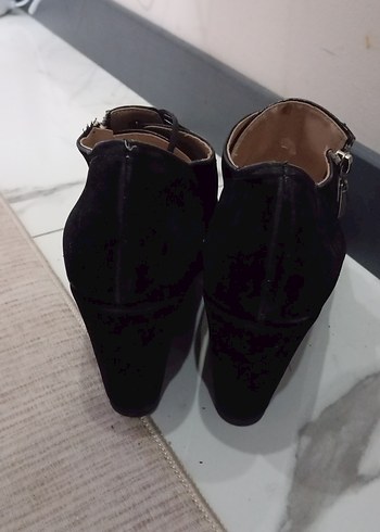 Topuklu Siyah Kadın Klasik Ayakkabı - Görsel 3