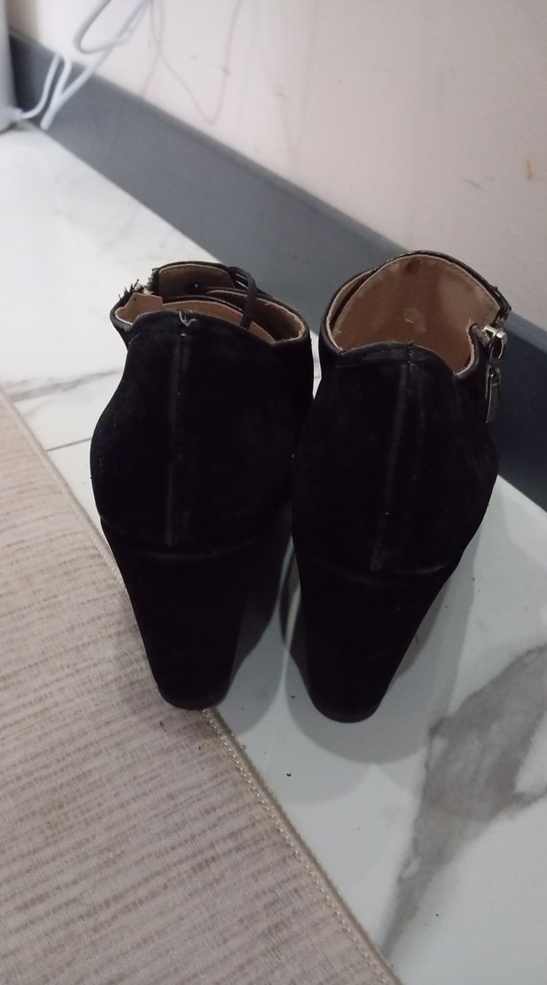 Topuklu Siyah Kadın Klasik Ayakkabı - Görsel 3