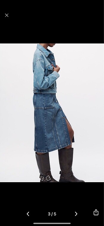 38 Beden Zara Jeans trençkot