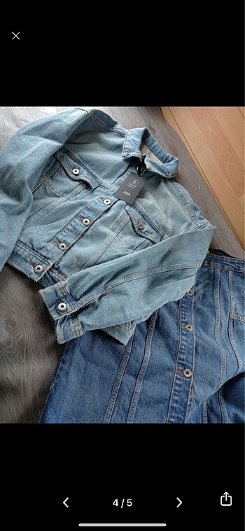 38 Beden mavi Renk Zara Jeans trençkot