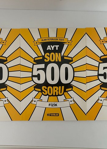 AYT Fizik kimya biyoloji Son 500 Soru Kitabı