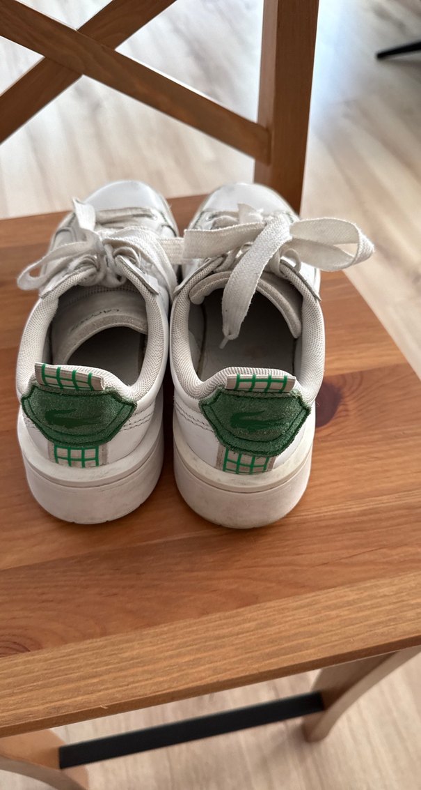 Beyaz Bağcıklı Kadın Sneakers - Görsel 2