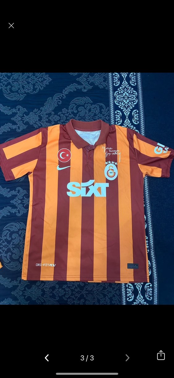 GS Kısa Kollu Baskılı Erkek Forma - Görsel 3