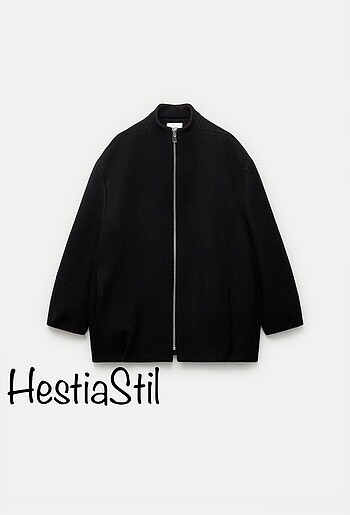 Zara ZARA MANTECO YÜN BOMBER KABAN