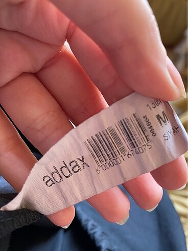 Addax kadını siyah paraşüt pantolon