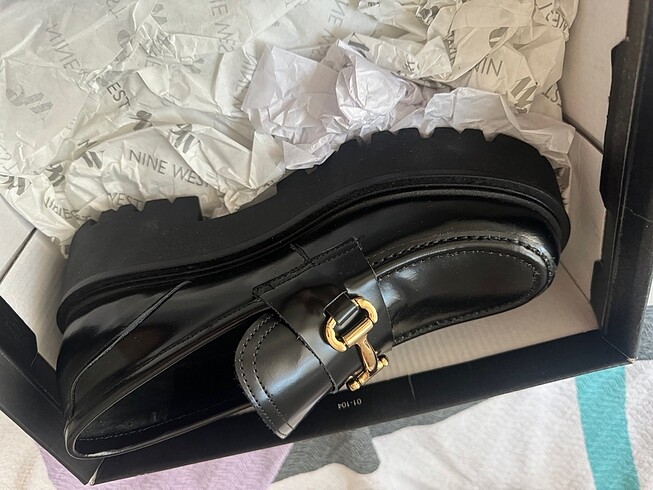 38 Beden siyah Renk Loafer siyah yeni