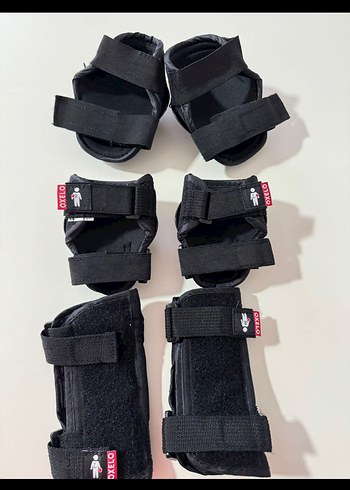 Siyah Motosiklet paten Dizlikleri Velcro Kayışlı - Görsel 3