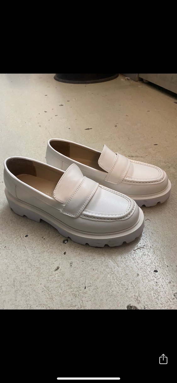 Beyaz Kadın Loafer Ayakkabı - Görsel 2