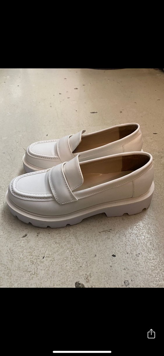 Beyaz Kadın Loafer Ayakkabı - Görsel 3