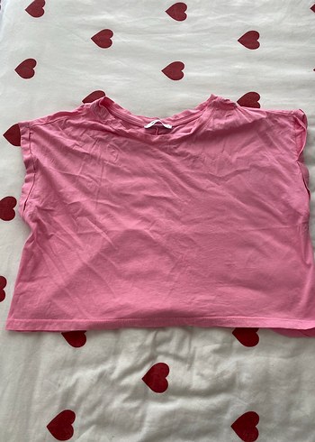 Pembe Düz Desen Bluz