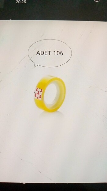 Kırtasiye bant adet 