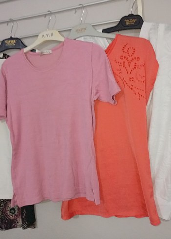 m Beden beyaz Renk Dantel Detaylı Beyaz Kısa Kollu Bluz