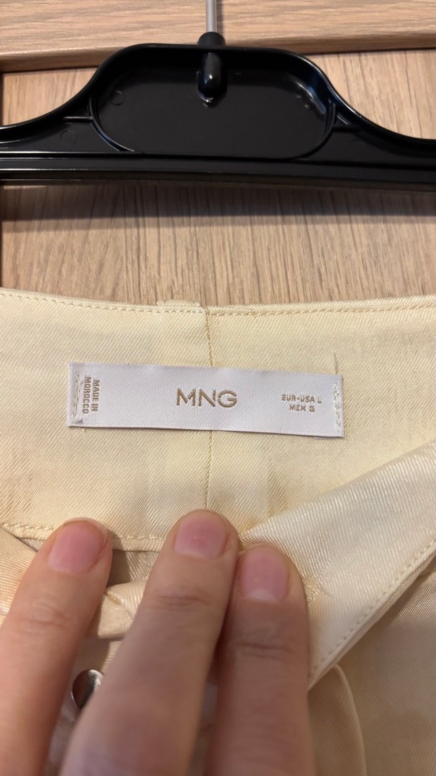 Mango Ekru Kargo Pantolon — görsel 7/11
