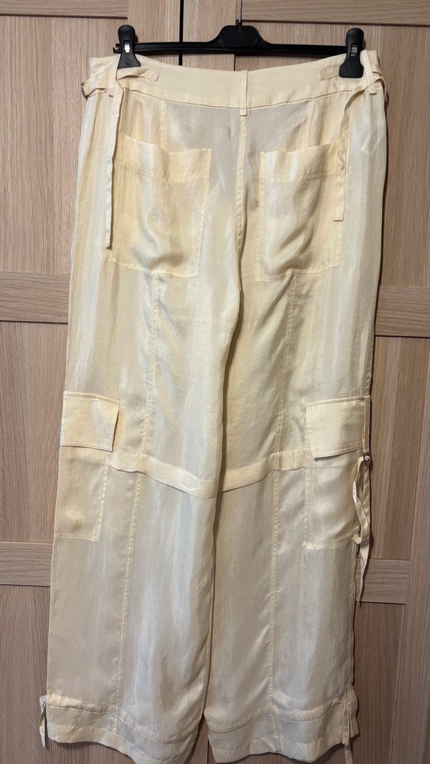 Mango Ekru Kargo Pantolon — görsel 4/11