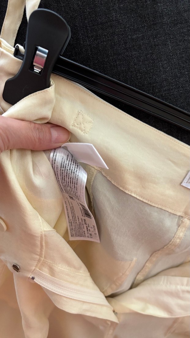 Mango Ekru Kargo Pantolon — görsel 8/11