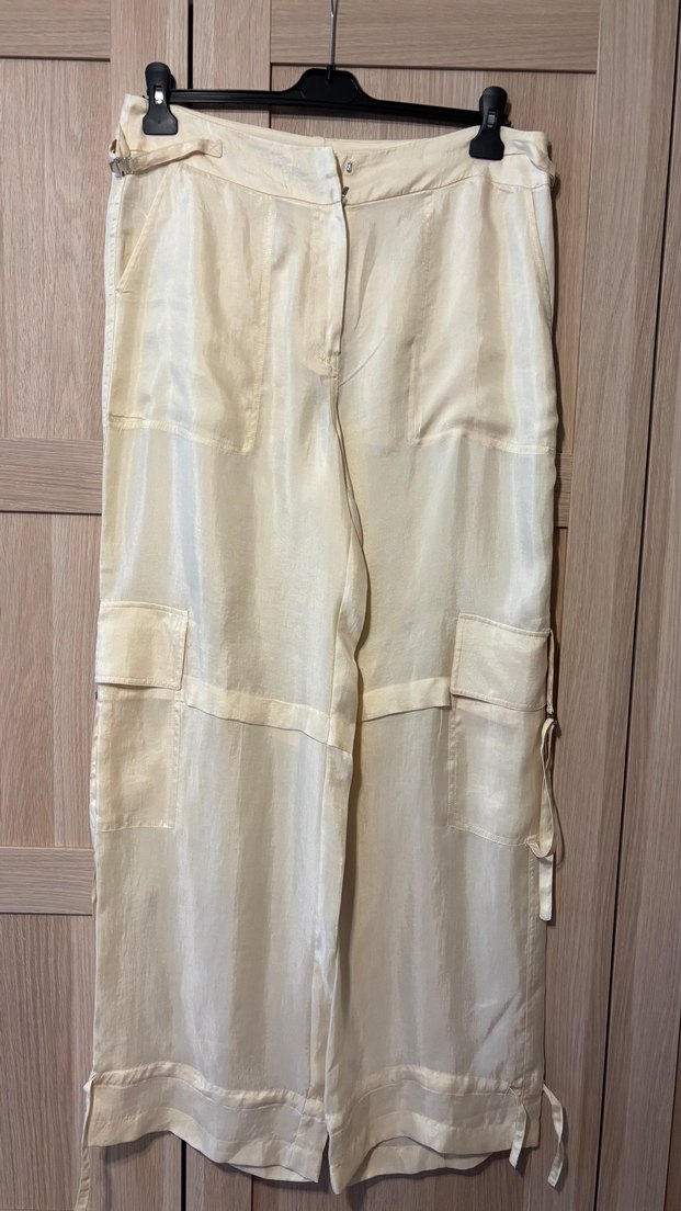 Mango Ekru Kargo Pantolon — görsel 5/11