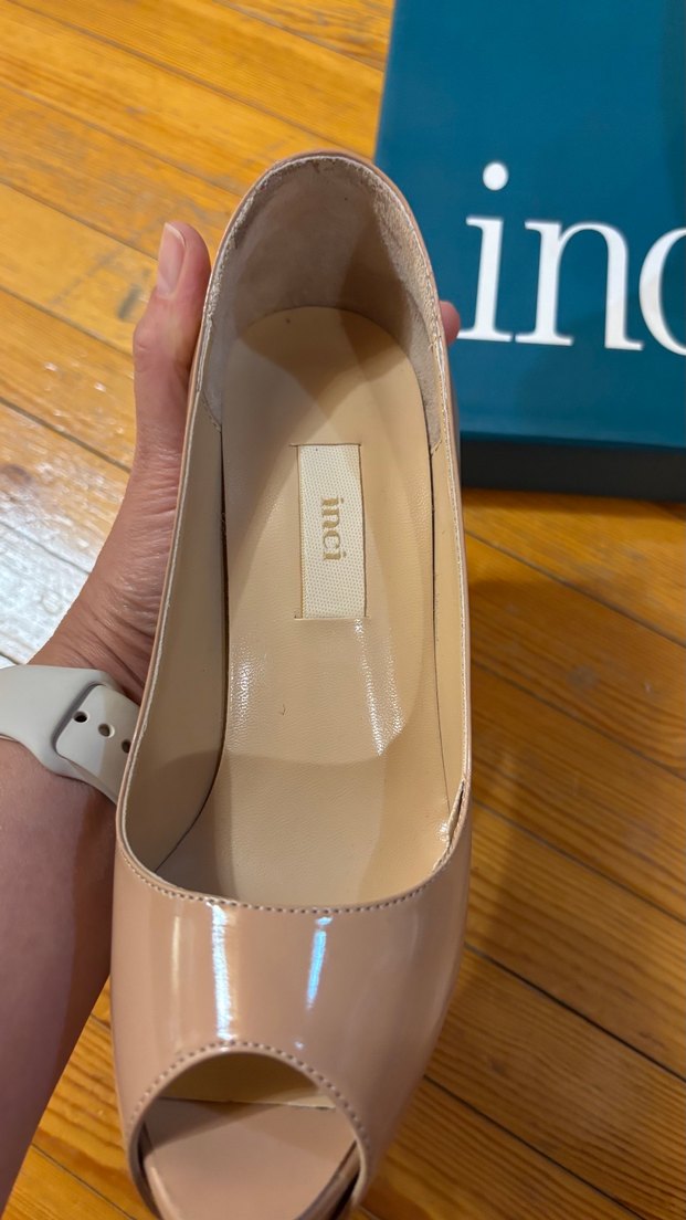 İnci Bej Peep Toe Topuklu Ayakkabı — görsel 6/11