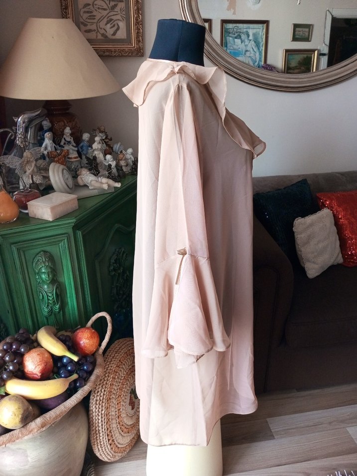 Uzun Bej Bohem Kadın Sabahlık - Görsel 2